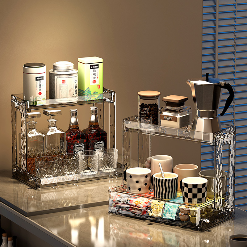 Chengyan Efficient Kitchen Organization Multi-Layered Kitchen Storage Organizer with Drawer Kitchen Organizer Plastic Storage manufacture