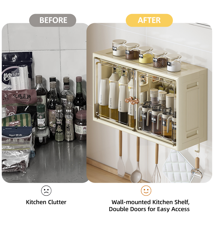 Multi Functional Foldable Plastic Drawer Storage Cabinet 46*18*32cm for Kitchen and Bathroom Folding Plastics Storage Cabinet supplier