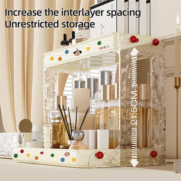 Keep your makeup easily accessible and tidy with an organizer"
