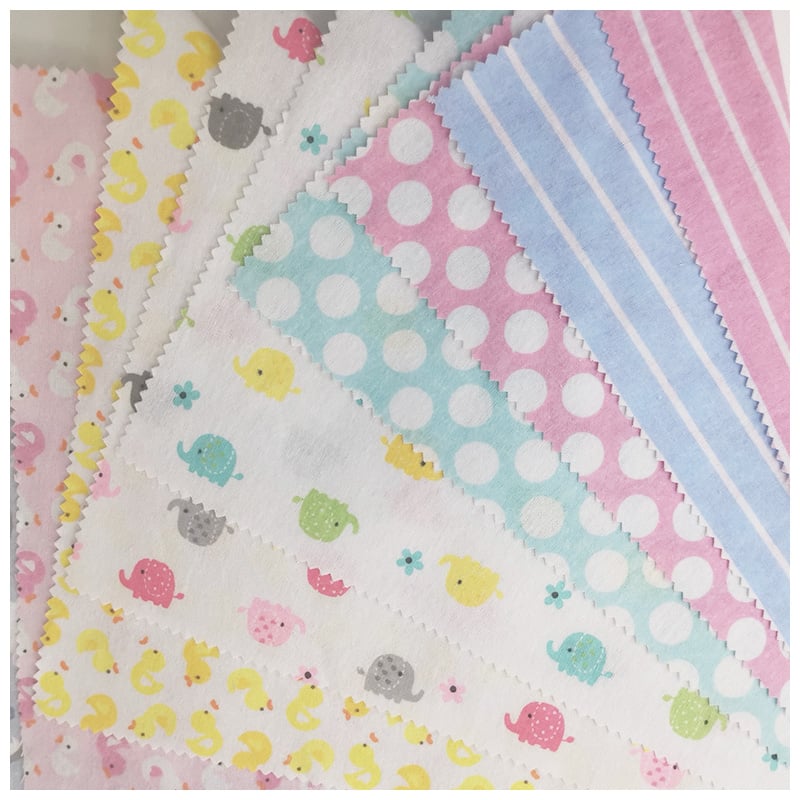polyester cotton cvc print many designs good quality woven flannel fabric manufacture