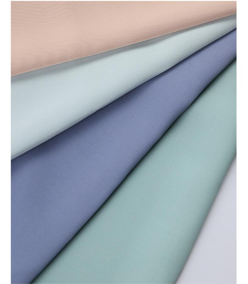 Polyester fabric 135gsm Twill SPH fabric solid dyed fashion Women Dress Shirt Abaya fabric manufacture