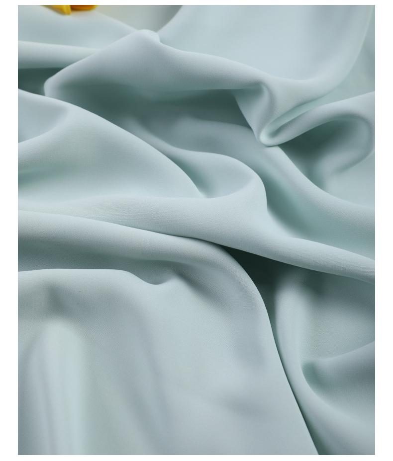 Polyester fabric 135gsm Twill SPH fabric solid dyed fashion Women Dress Shirt Abaya fabric supplier