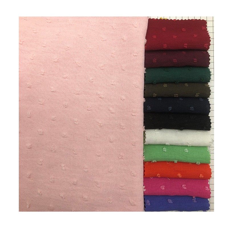 Solid Dyed Air Flow Woven Polyester crepe solid dyed and printed 150gsm women CEY Fabric details