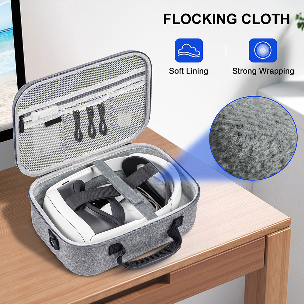 Eva Case Carry Foam Portable For Meta Quest 3 Vr Oculus Headset Strap Battery Charging Dock Accessories supplier