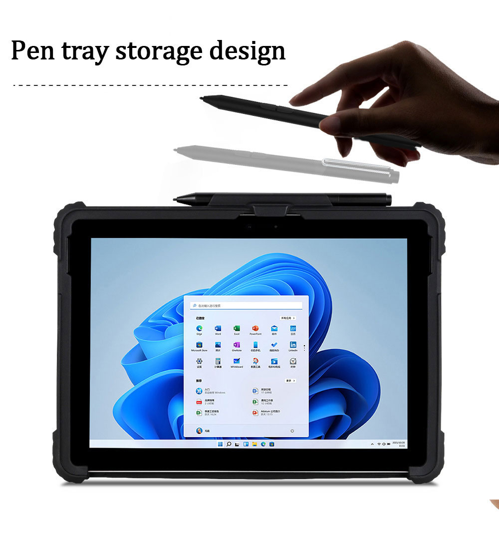 Laudtec PBK074 Book Leather Protective Pro 9 Back Clear 10.5 Cases Windows 4 3 2 1 Surface Go Case For Microsoft factory