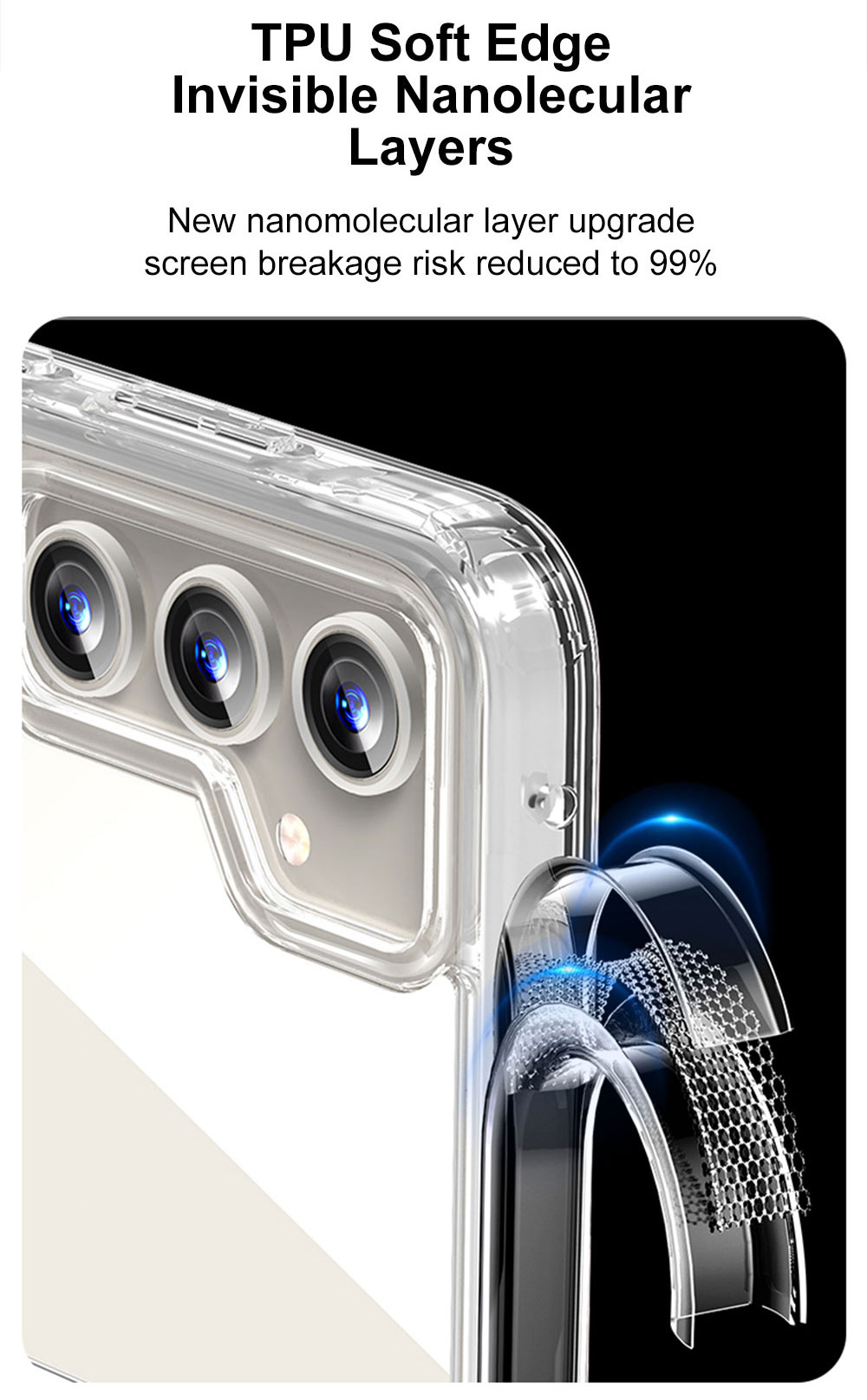 Tpu Pc Phone Case For Samsung A13 Clear Transparent Anti Fall Drop Proof High Quality Magnetic Ring Glitter factory