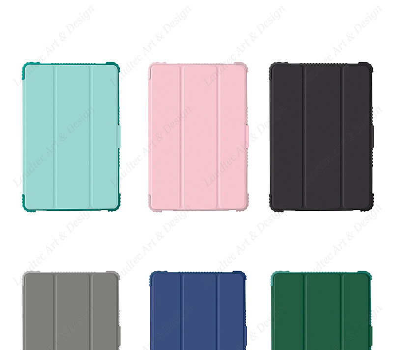 Laudtec PBK024 High Quality Hard Tpu Trifold Stand Slim Light Cover Frosted Transparent Anti Drop Tablet Case For Ipad 9.7 supplier