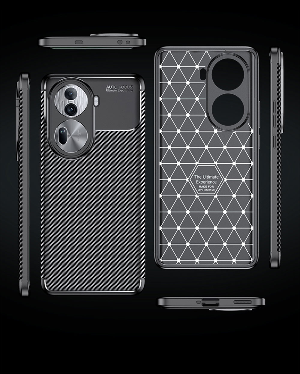 Tpu Phone Case For Oppo Reno11 Drop Proof Precision Hole Lychee Plating Mobile Anti Fall Cover Skin Friendly factory