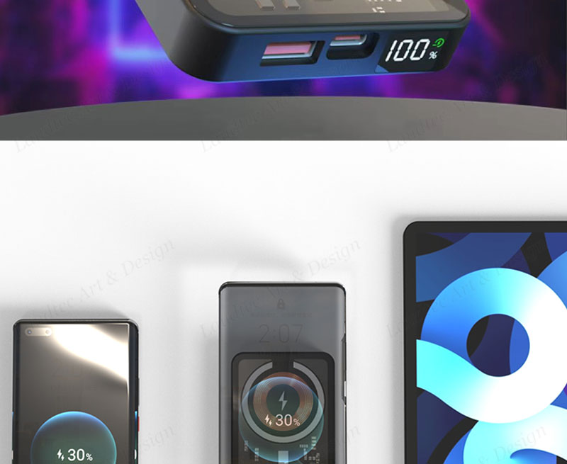 Laudtec KC030 Smart Watch Magnetic Foldable Fast Stand Mobile Phone Chargers Wireless Charger For Iphone Samsung supplier
