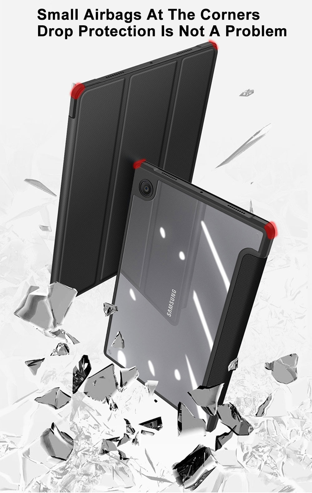 Laudtec PBK047 Cover Clear Tpu Ipad 10.2 Air 3 Pc Foldable Leather Case Rugged Tablet Covers Cases For Samsung Galaxy Tab A9 A9+ supplier