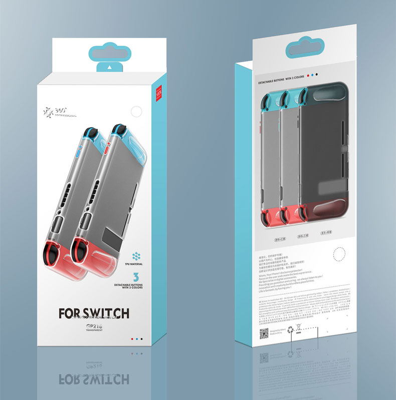 Laudtec EVA07 Grip Tpu Soft Transparent Protective Clear Frosted Matte Console Case For Nintendo Switch Lite Nuevo Oled 3Ds details