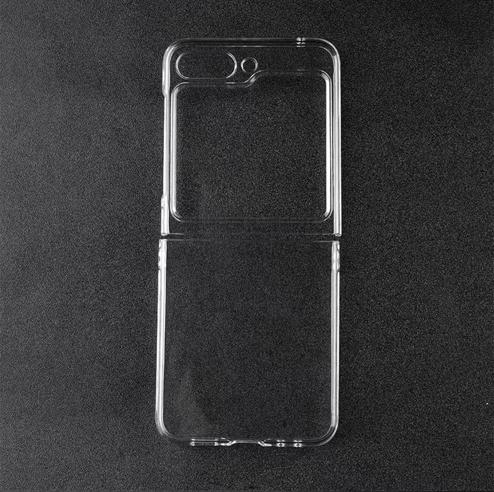 Laudtec SJK122 High Quality Transparent Fold Luggage Mobile Cases Pc Phone Case For Samsung Galaxy Z Flip5 Flip4 Flip3 5G Flip manufacture