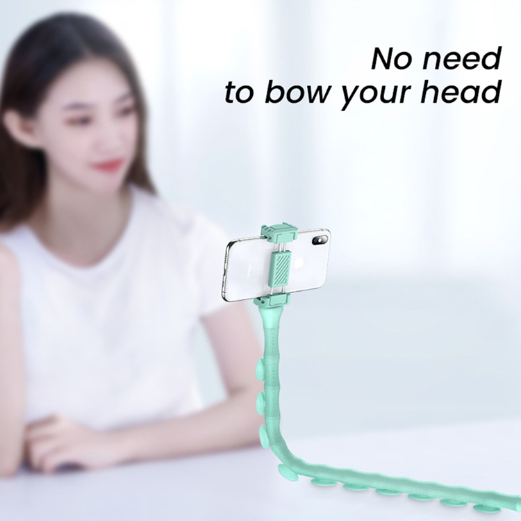 Laudtec Suction Cup Support Wall 360 Rotating Desktop Mobile Phone Holder Cute Caterpillar Lazy Bracket Phone Bracket factory