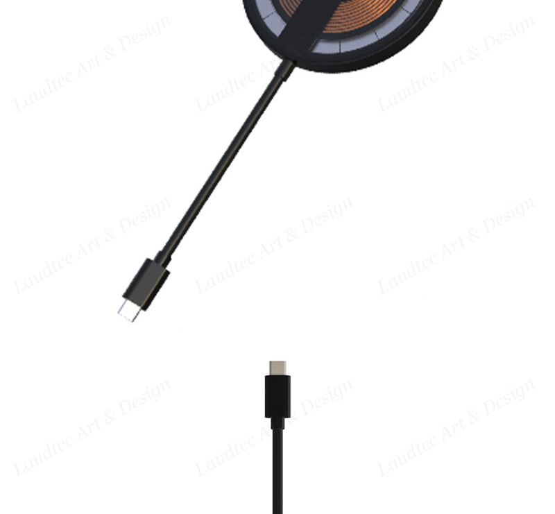 Laudtec KC027 Magnetic With Smart Touch Led Night Mobile Phone Chargers Wireless Charger For Iphone Samsung details