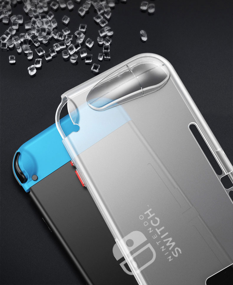 Laudtec EVA07 Grip Tpu Soft Transparent Protective Clear Frosted Matte Console Case For Nintendo Switch Lite Nuevo Oled 3Ds details