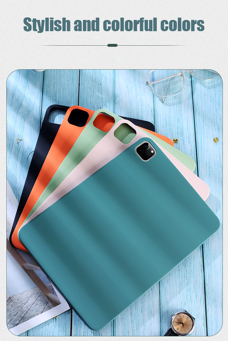 Anti-shock Full Silicone Cover Bright Color Liquid Silicone Cases For iPad 9th 8th 7th Generation Case for iPad 9 8 7 10.2 Case factory