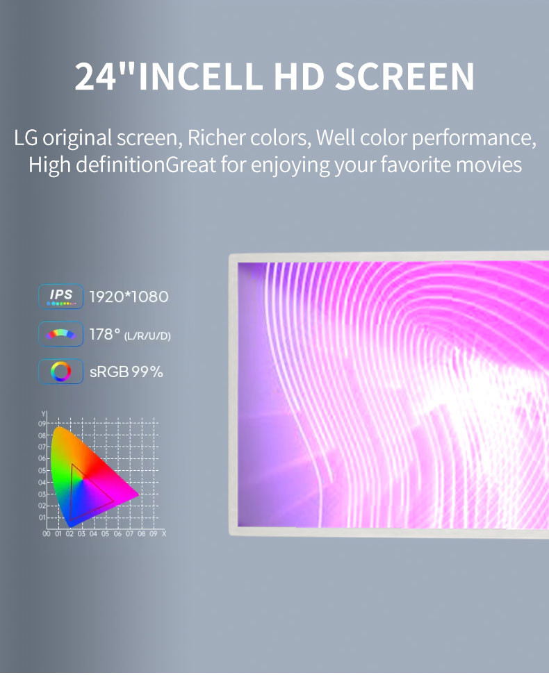 24 32 Inch Battery-Power Android In Cell Lcd Touch Screen Gym Gaming Live Room Smart Tv With Removable Scroll Wheels factory