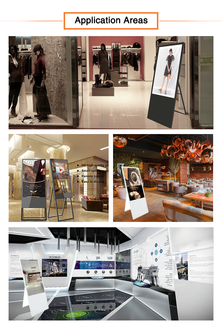Floor Standing Vertical Interactive Digital Signage Totem LCD TV Touch Screens Kiosk Advertising Display for advertising manufacture