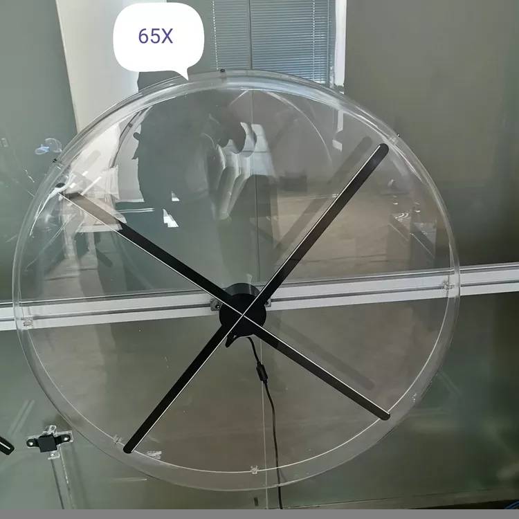 Holographic Advertising Machine Screen Small 3D Led Fan Backpack Sale Display Advertising LED Fan Display with Backpack factory