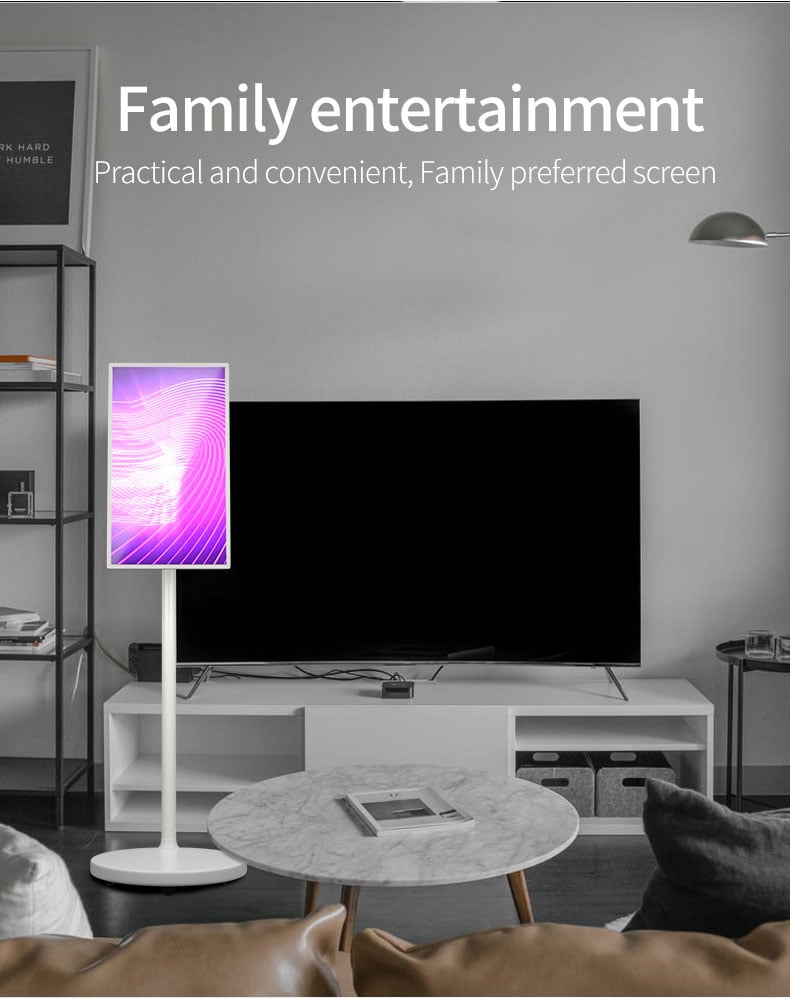 24 32 Inch Battery-Power Android In Cell Lcd Touch Screen Gym Gaming Live Room Smart Tv With Removable Scroll Wheels supplier