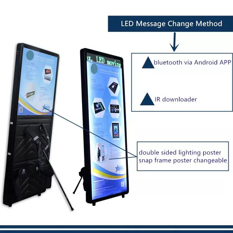 Factory price new model Advertising LED Screen Backpack Light box Advertising LED Backpack Billboard Light Box manufacture