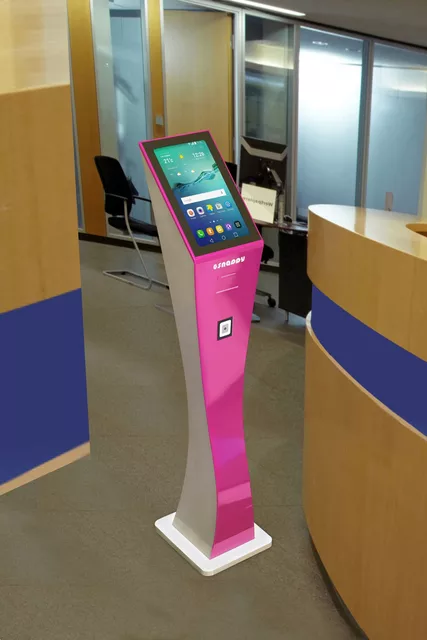 Wireless LED/LCD Queue management system desktop, floor stand Ticket Dispensing kiosk Multilingual for Bank Hospital Restaurant factory