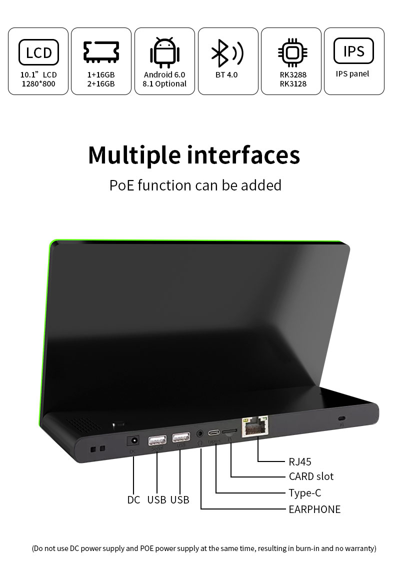 RK3288 Android 8.1 IPS 10 Points Touch Screen Feedback L Type 10 Inch Tablet PC for Bank Hotel Restaurant Taxi supplier