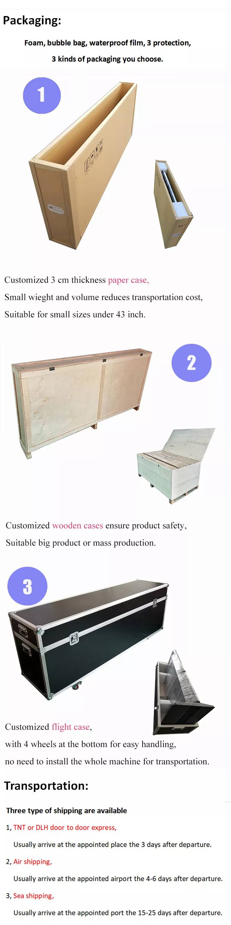 Customized 43 49 55 inch movable LCD advertising touch screen media 4k poster portable digital signage display kiosk manufacture