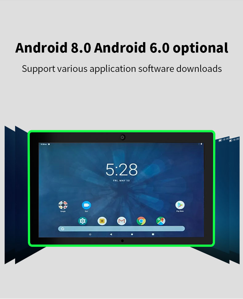 RK3288 Android 8.1 IPS 10 Points Touch Screen Feedback L Type 10 Inch Tablet PC for Bank Hotel Restaurant Taxi supplier
