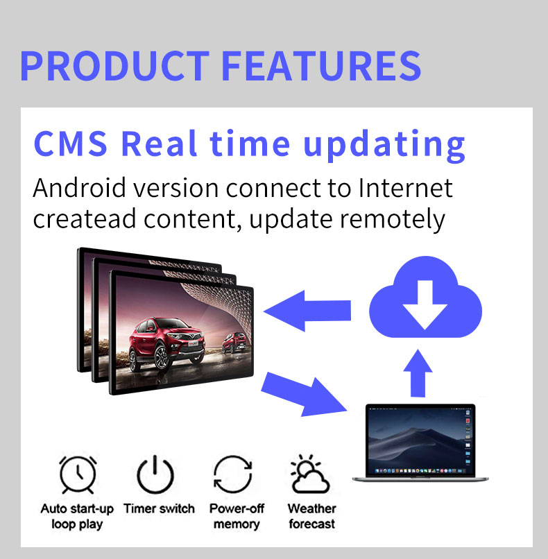 32 Inch Super Narrow Frame Android Smart TV LCD Screen Advertising Players Digital Signage for Wall Mount supplier