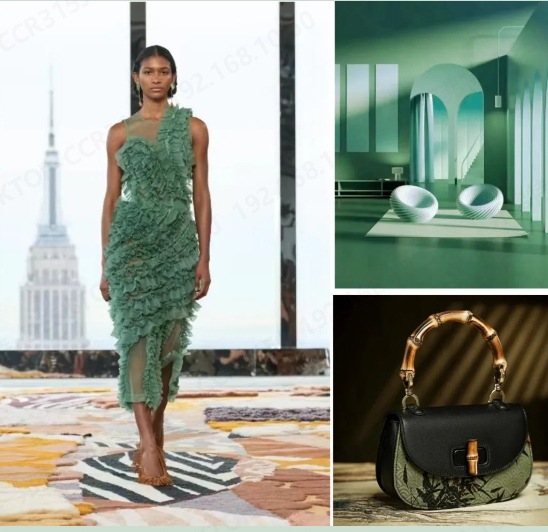 Explore Banfert's "Intangible Heritage Retro-Futurist" Green Bamboo Series Surface at the Flower Festival
