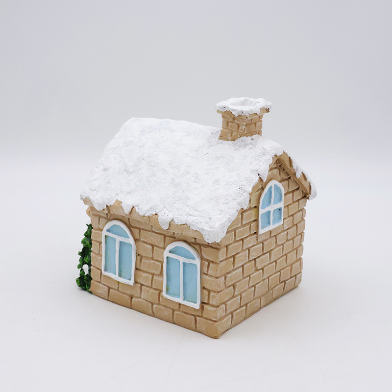 OEM Christmas ornament mini 3d model statues custom resin craft christmas house hanging miniature figurines home decor supplier
