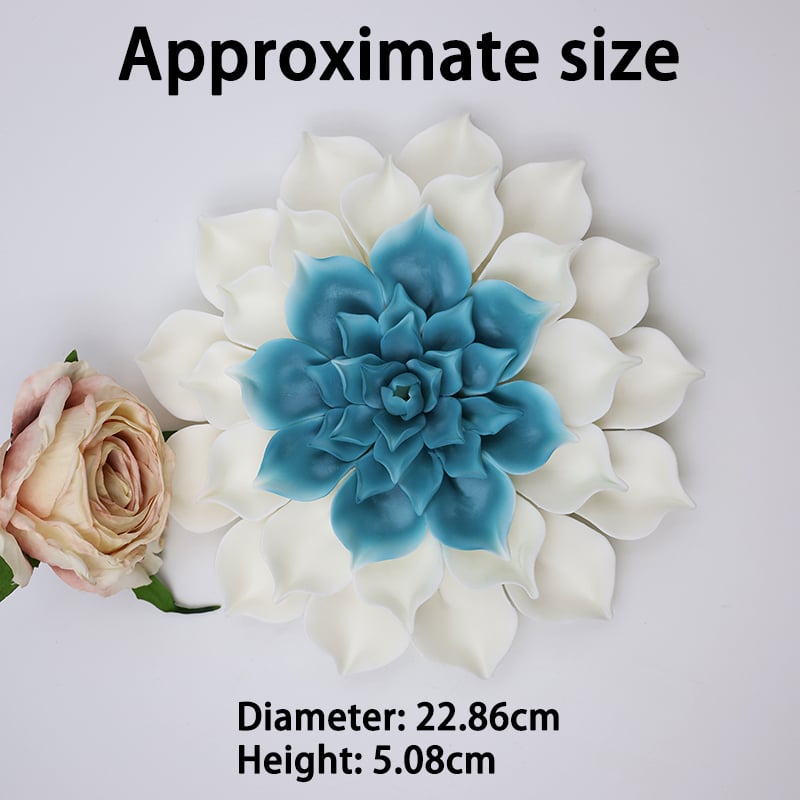 living room for wall hanging decor 3d art ceramic dahlias flower factory