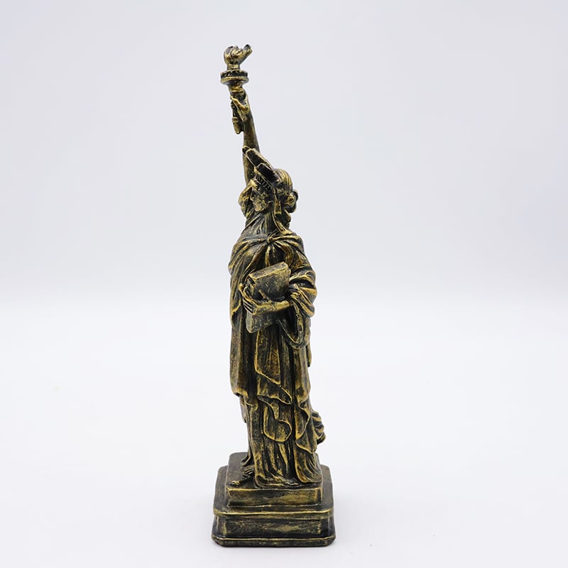 OEM Custom crafts home decoration miniature peripheral souvenir statue resin bronze Statue of Liberty figure figurine factory