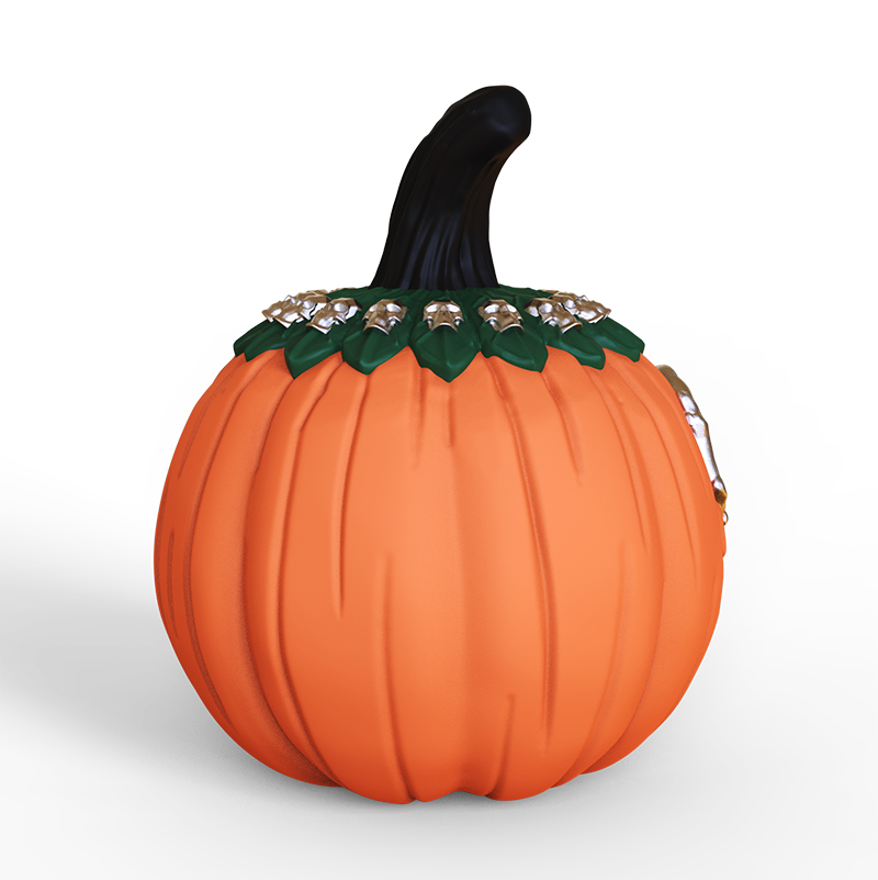 Custom Day of the Dead resin skull pumpkin figurines ornaments details