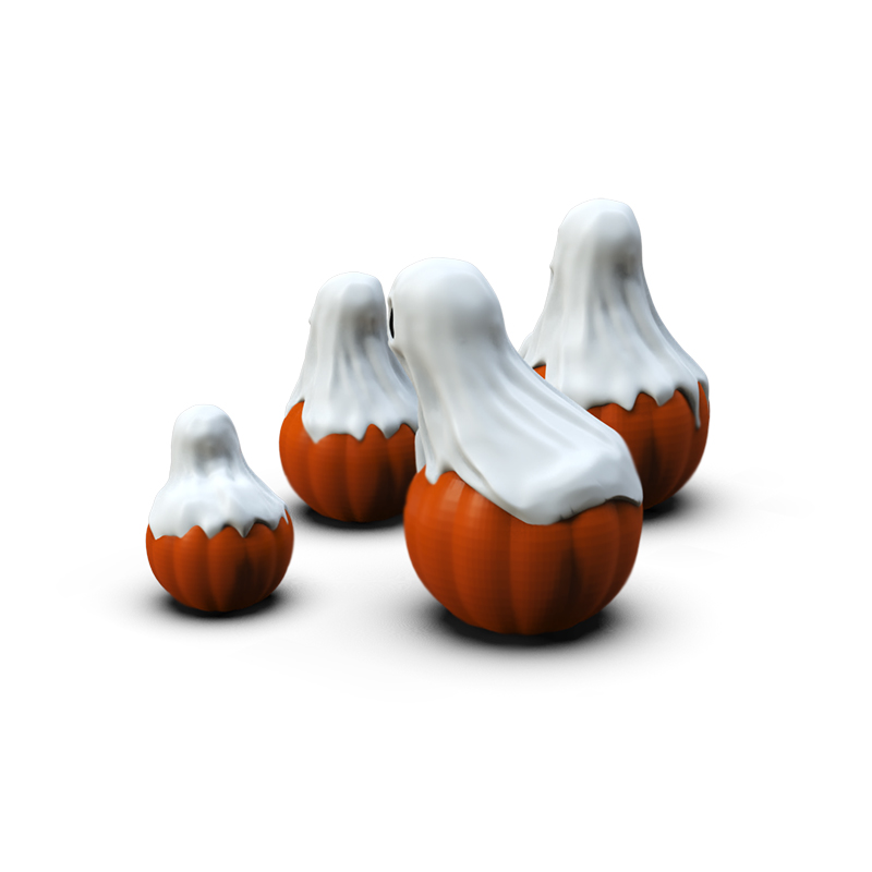 Halloween party home outdoor resin ghosts pumpkin statue ornaments gifts details
