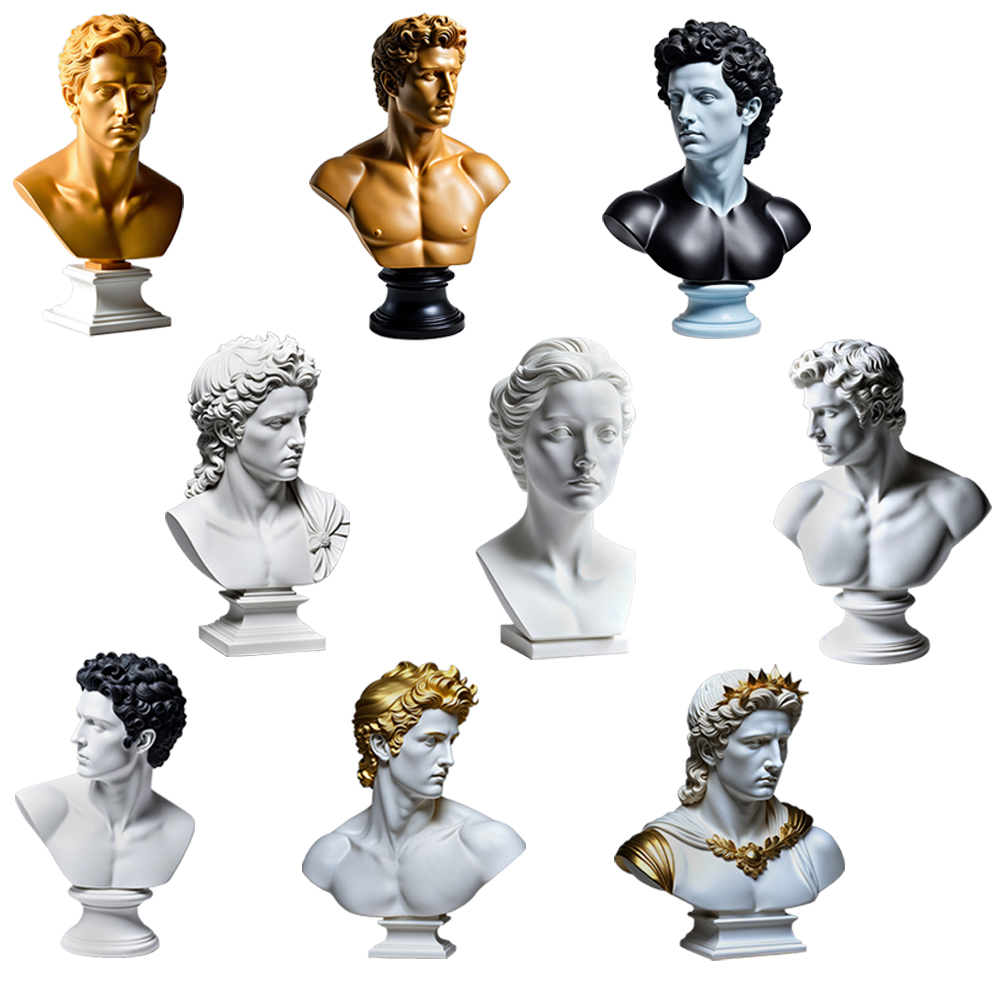 Custom modern home art decoration resin figure bust sculpture supplier