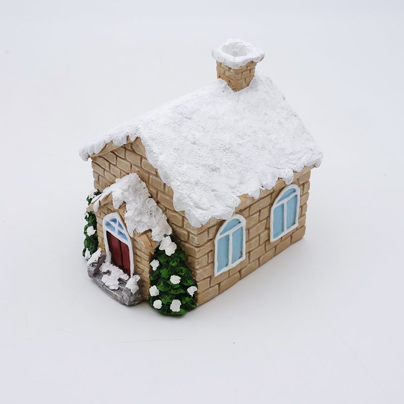 OEM Christmas ornament mini 3d model statues custom resin craft christmas house hanging miniature figurines home decor details