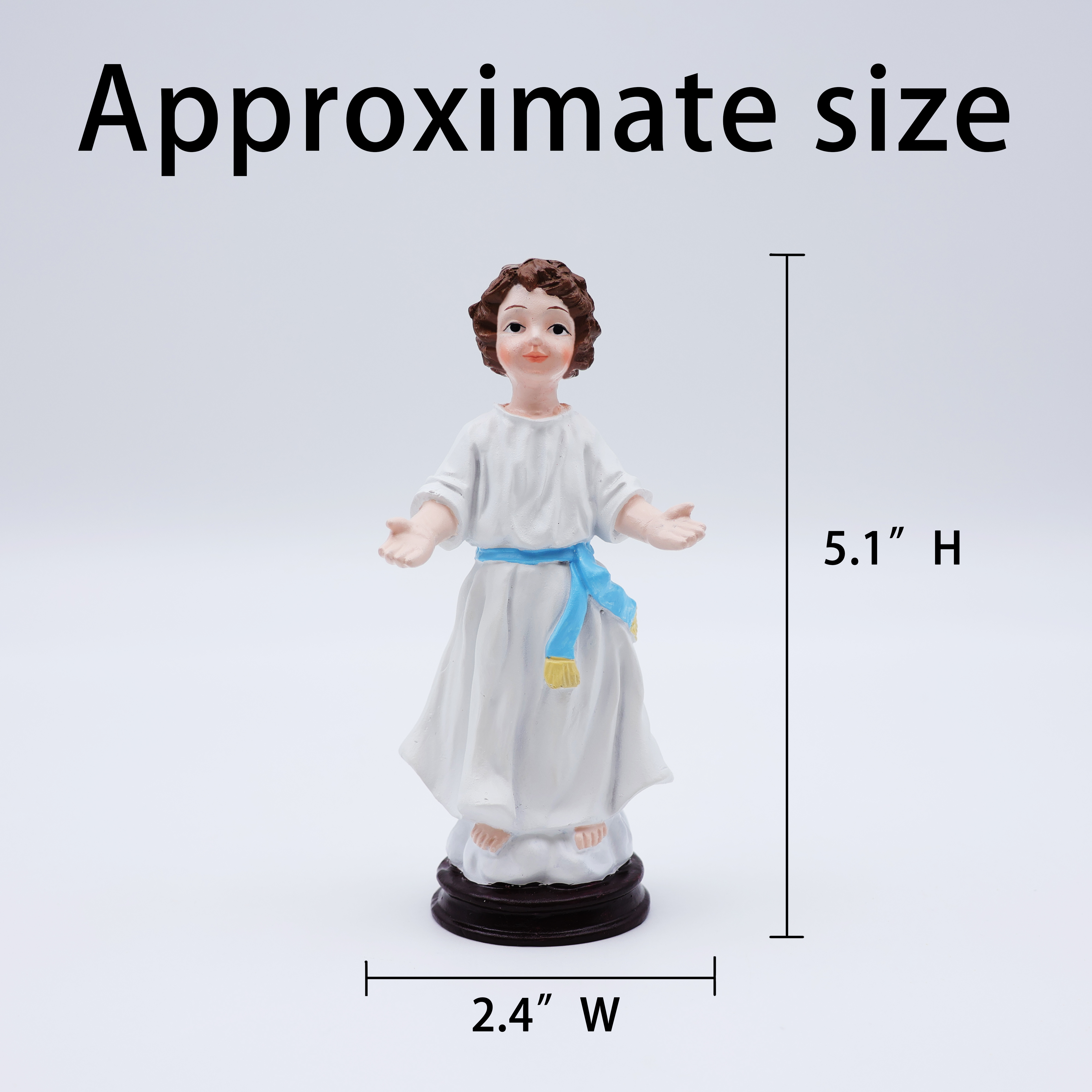 Wholesale religious decoration baby jesus statue sculpture custom handmade resin craft catholic figurine details
