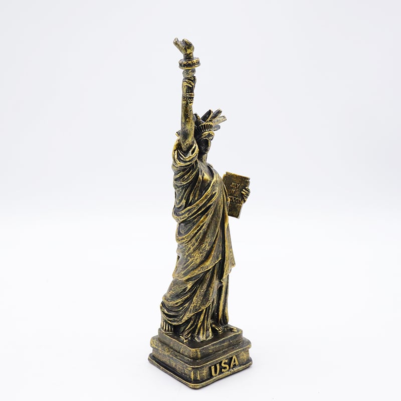 OEM Custom crafts home decoration miniature peripheral souvenir statue resin bronze Statue of Liberty figure figurine manufacture