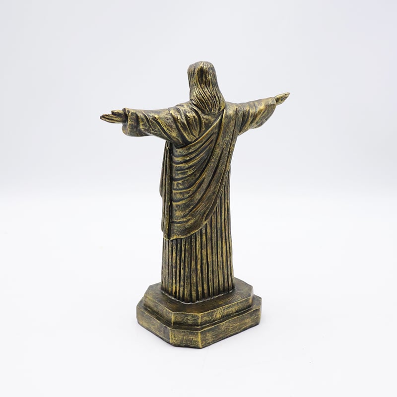 OEM custom crafts religious catholic home decoration statue wholesale handmade resin bronze Jesus sculpture figurine factory