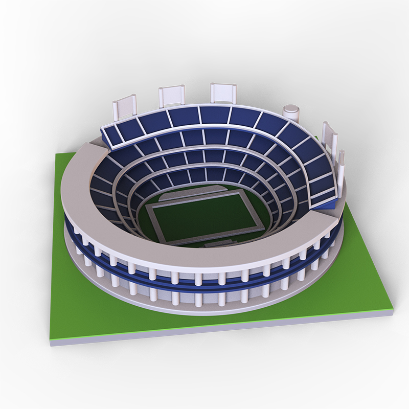 Custom mini souvenir miniature rugby stadium resin sculpture model details