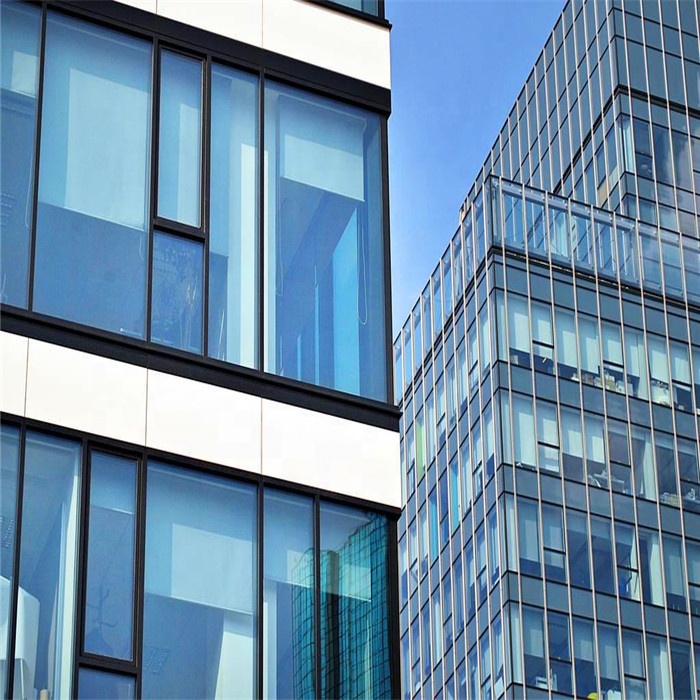 4mm 5mm 6mm 8mm Soundproof Reflective Low-E insulated glass Curtain Wall supplier