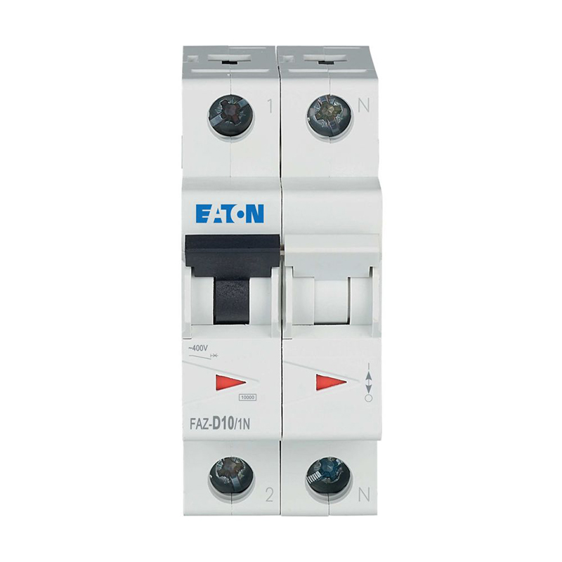 400V FAZ-D10/1N 10A 2 bieguny Eaton Miniaturowy wyłącznik