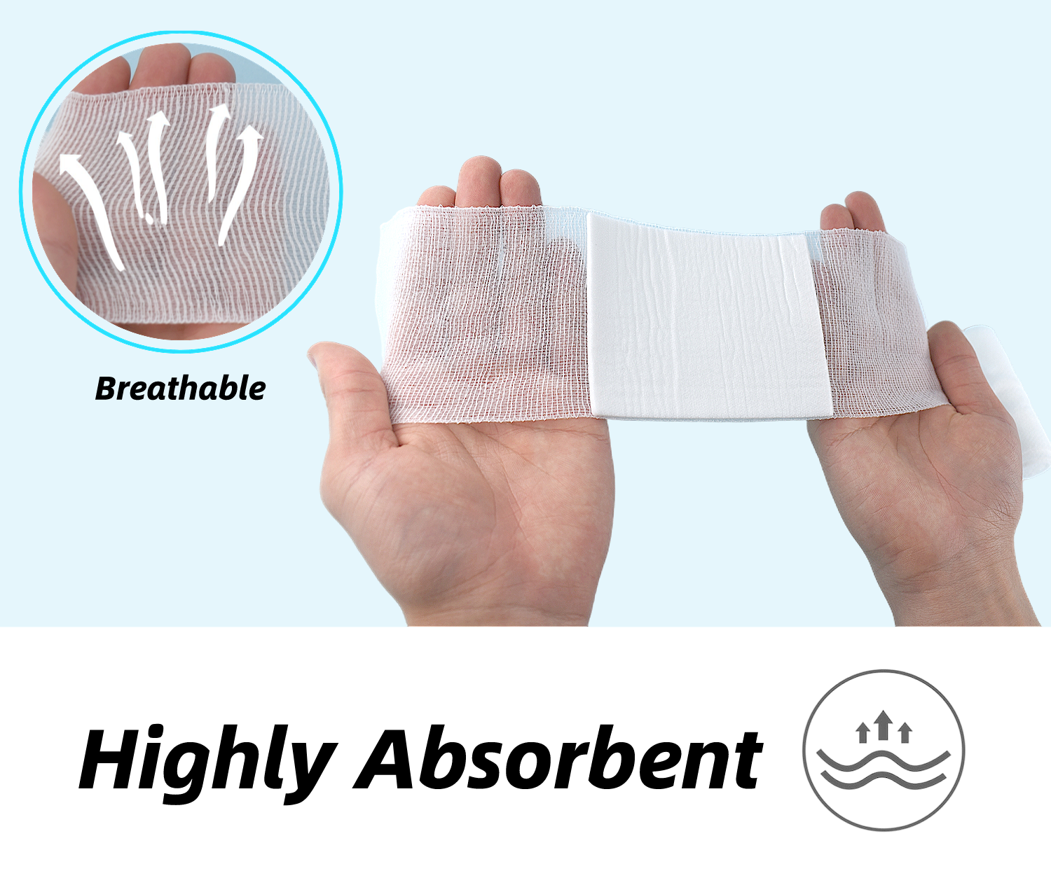 Anthrive Professional Manufacturer OEM Size Medical Elastic First Aid Sterile Conforming Pbt Gauze Bandage manufacture