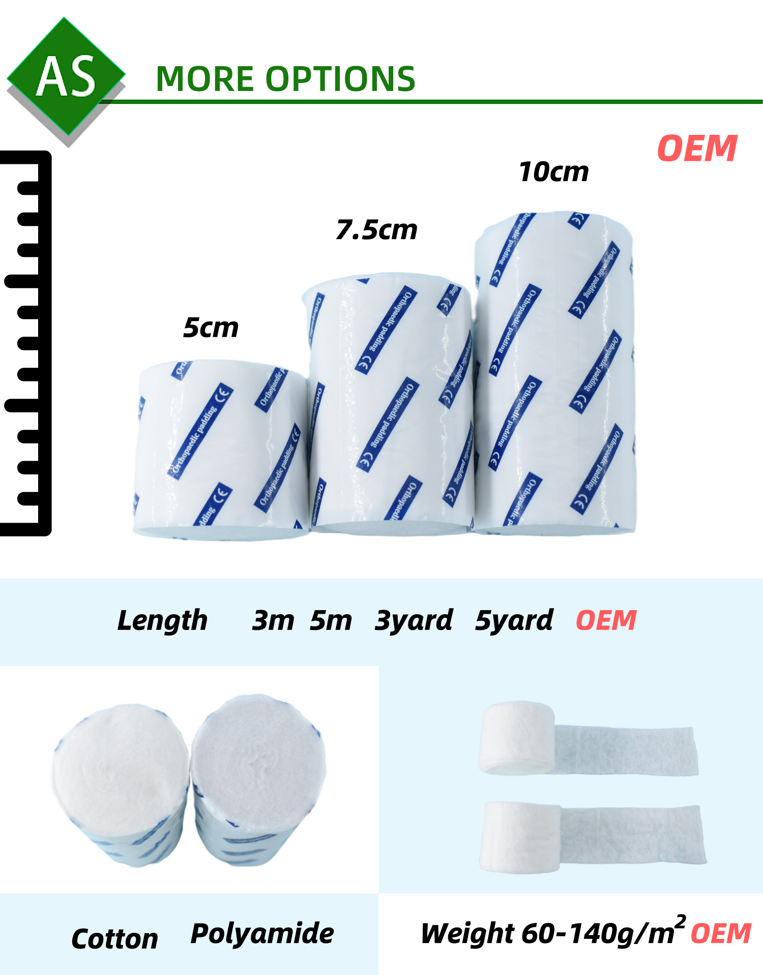 Anthrive Factory Supply Pure Cotton Plaster 100% Absorbent Synthetic Padded Orthopedic Cast Padding Bandage For Pop Bandage factory