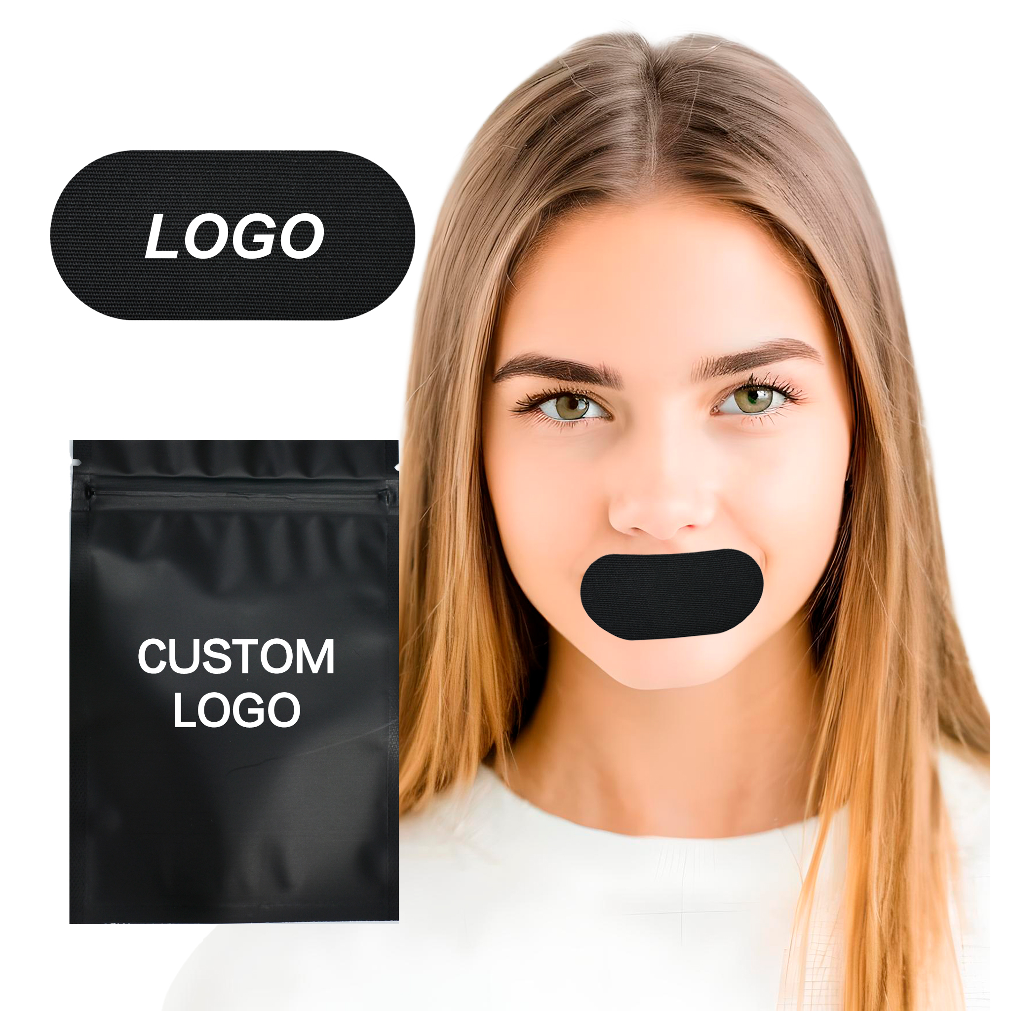 Anthrive OEM Custom High Quality Nasal Strips Better Sleeping Anti Snoring Nasal Breathing Mouth Tape For Sleeping manufacture