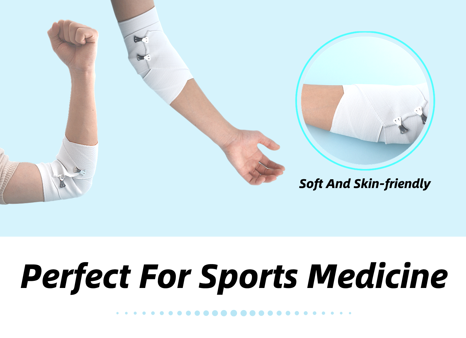 Anthrive OEM Size Waterproof Spandex Compression Cotton Soft Wrap Roll Medical High Elastic Bandage With Clips factory