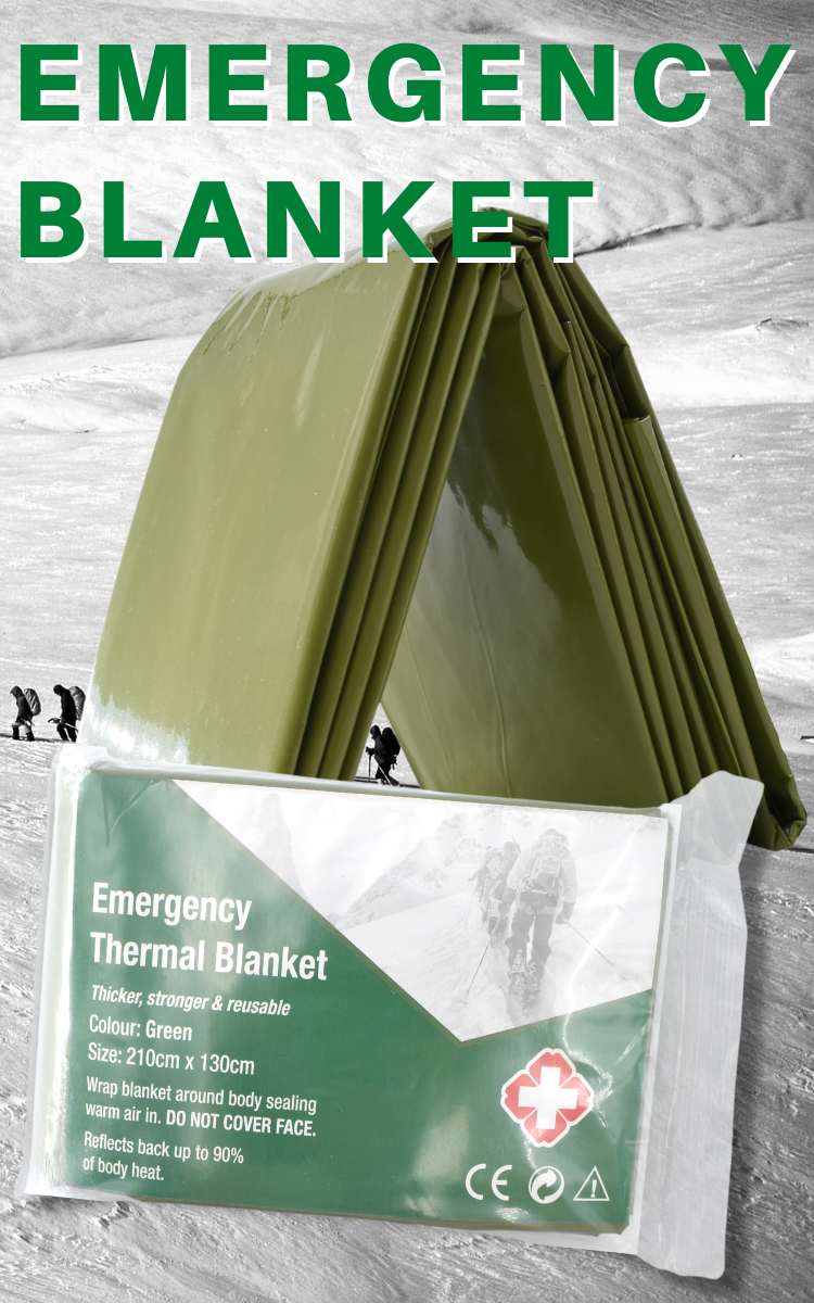 Anthrive 130x210cm Mylar Space Survival Gear First Aid Thermal Emergency Blanket For Outdoors Hiking Survival details