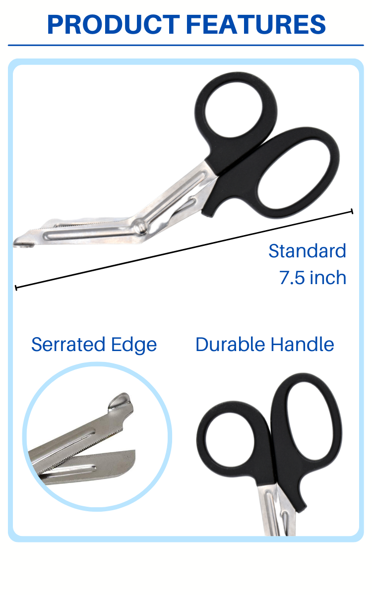 Anthrive 6inch First Aid Outdoor Stainless Steel Non-Stick Scissors Medical Bandage Scissors EMT Trauma Shears manufacture